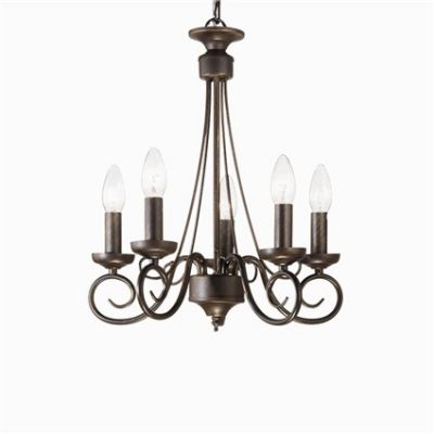 Люстра IDEAL LUX BRANDY SP5 RUGGINE