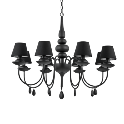 Люстра IDEAL LUX BLANCHE SP8 NERO