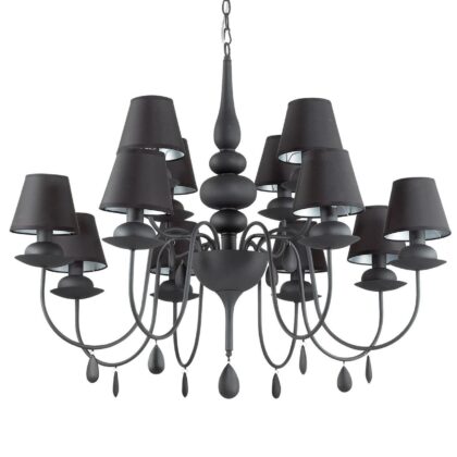 Люстра IDEAL LUX BLANCHE SP12 NERO