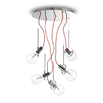 Люстра IDEAL LUX RADIO SP5 CROMO