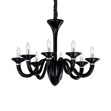 Люстра IDEAL LUX WHITE LADY SP8 NERO
