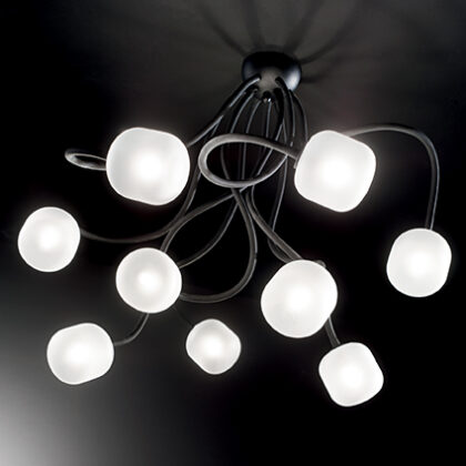 Люстра IDEAL LUX OCTOPUS PL9 NERO