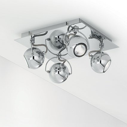 Люстра IDEAL LUX LUNARE PL4 CROMO — изображение 2