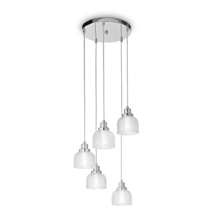 Люстра IDEAL LUX RUBY SP5 CROMO
