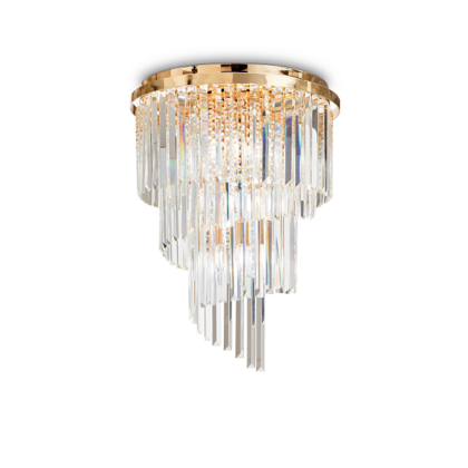 Люстра IDEAL LUX CARLTON PL12 ORO